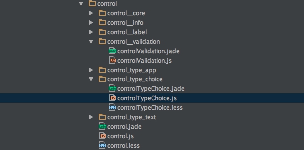 Стурктура компонента